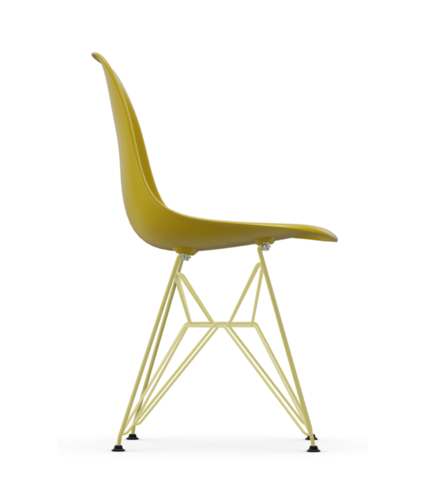 Vitra  Eames Plastic Side Chair RE DSR mustard, base citron