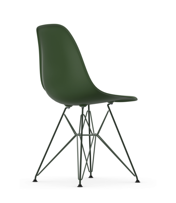 Vitra  Eames Plastic Side Chair RE DSR forest, onderstel donker groen