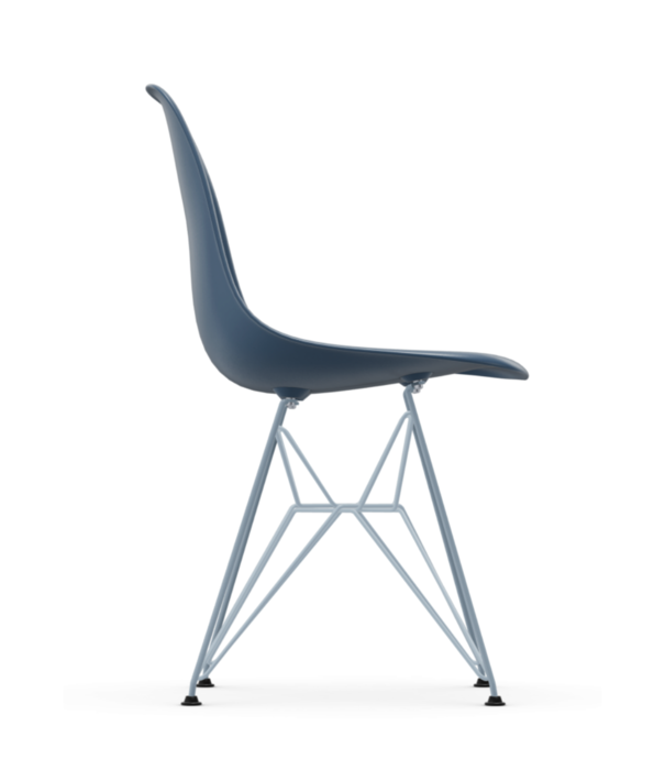 Vitra  Eames DSR Plastic Eetkamerstoel sea blue, sky blue onderstel