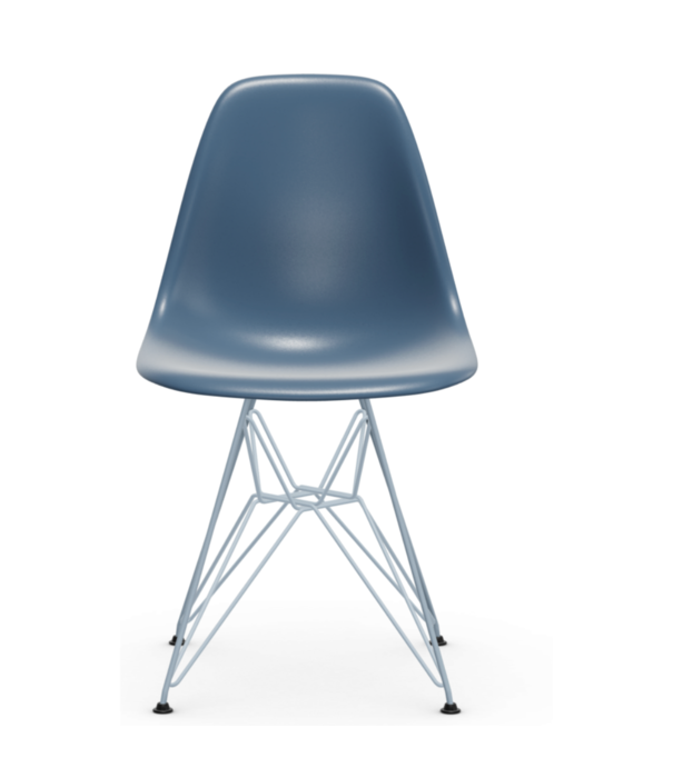Vitra  Eames DSR Plastic Eetkamerstoel sea blue, sky blue onderstel