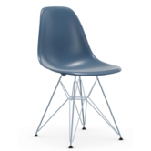 Vitra Eames DSR Stoel sea blue, sky blue onderstel