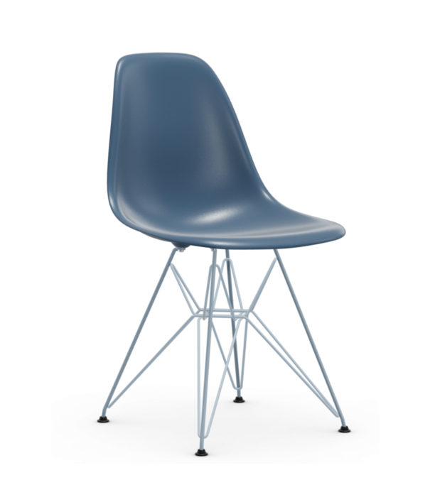 Vitra  Eames DSR Plastic Side Chair sea blue, sky blue base