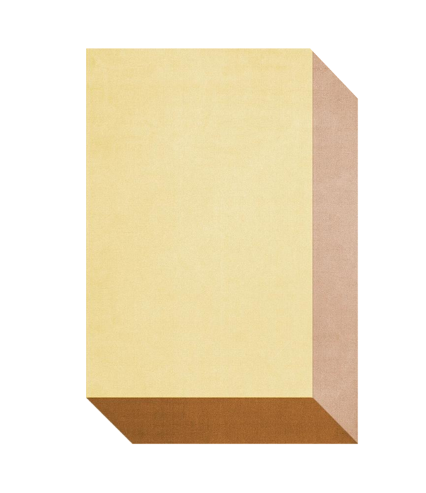 Layered  Layered Teklan Box Yellows wool Rug