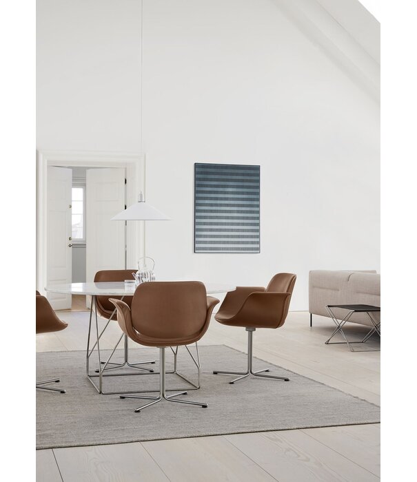 Fredericia  Model 6568 JG Eettafel linoleum tafelblad 140cm