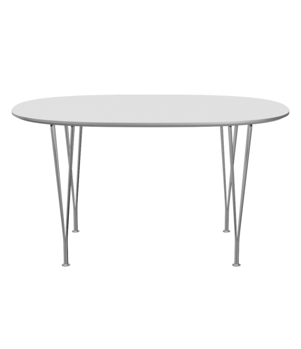 Fritz Hansen Superellipse B611 Tafel Fenix laminaat, chrome voet 135cm