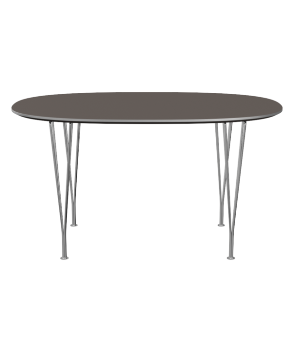 Fritz Hansen Superellipse B611 Table Fenix laminate, chrome base 135cm