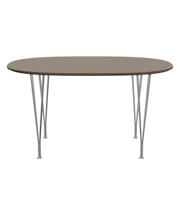 Fritz Hansen Superellipse B611 Table Fenix laminate, chrome base 135cm