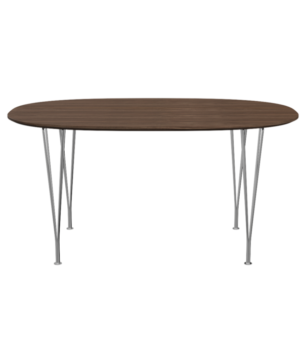 Fritz Hansen Superellipse B612 Tafel walnoot fineer 150cm