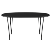 Superellipse B612 Tafel zwart laminaat 150cm