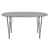 Superellipse B612 Table  Efeso grey laminate 150cm