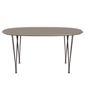 Fritz Hansen - Superellipse B612 Tafel top Brown Ottawa laminaat L150