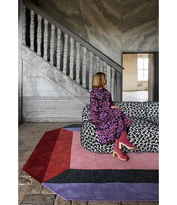 Layered  Layered - Teklan Crystal Spectrum Rug 100% wool