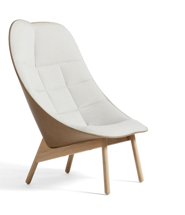 Hay  Hay Uchiwa - Uchiwa Quilted lounge chair front Mode 002 grijs,  Remix 123 grey