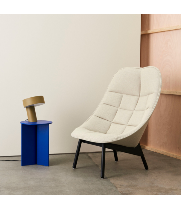 Hay  Hay Uchiwa - Uchiwa Quilted lounge stoel front Mode 002 grijs , Remix 123 grijs