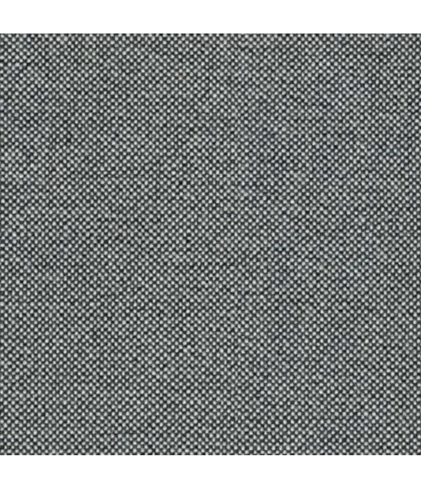 Hay  Uchiwa Quilted lounge stoel voorkant Hallingdal 126 grijs, Sierra zwart leer