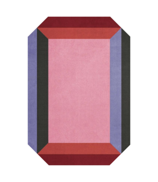 Layered Teklan Crystal Spectrum Rug