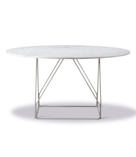 Fredericia - JG Table Model 6568 marble top Ø140