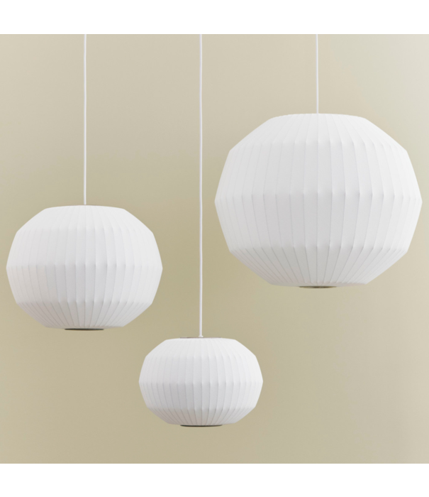 Hay  Nelson Angled Sphere Bubble hanglamp medium off white