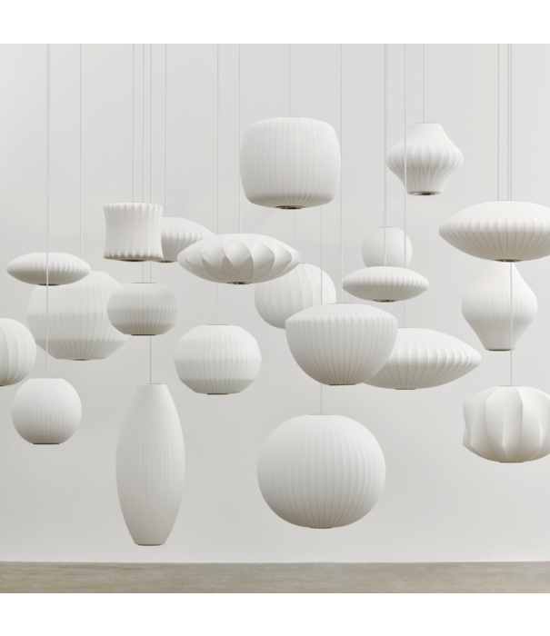 Hay  Nelson Angled Sphere Bubble hanglamp medium off white