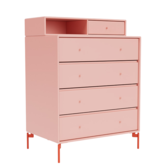 Montana Selection - Keep, chest of drawers with legs ruby