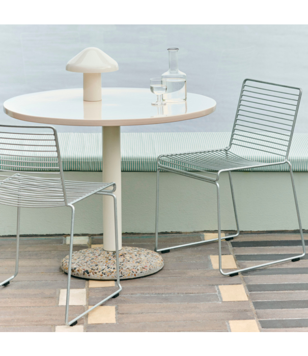Hay  Hay - Hee Dining Chair Hot Galvanised, sled base
