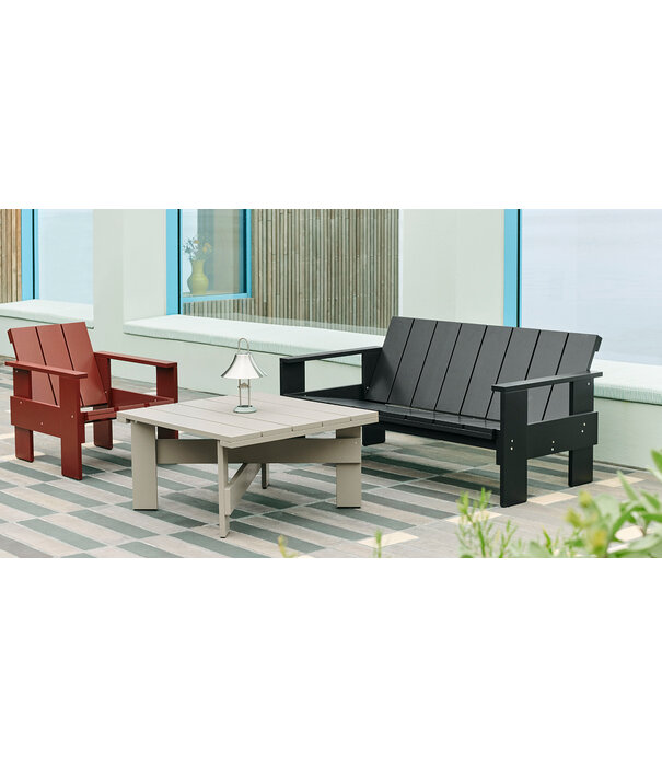 Hay  Hay - Crate Lounge Bench  with Folding Cushion