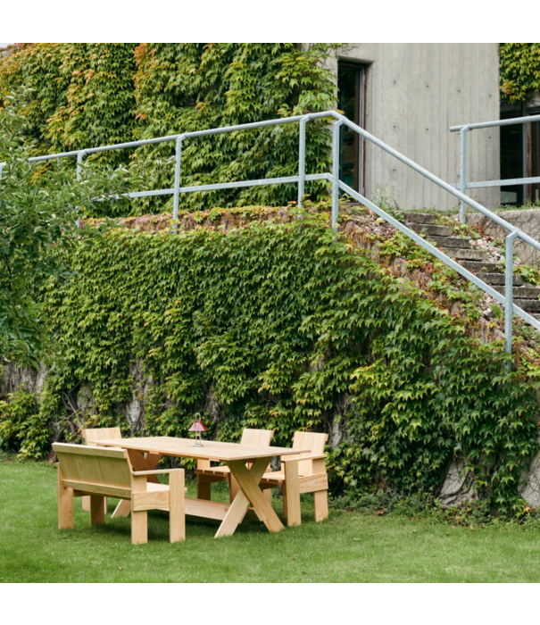 Hay  Hay - CrateDining Bench, lacquered pinewood