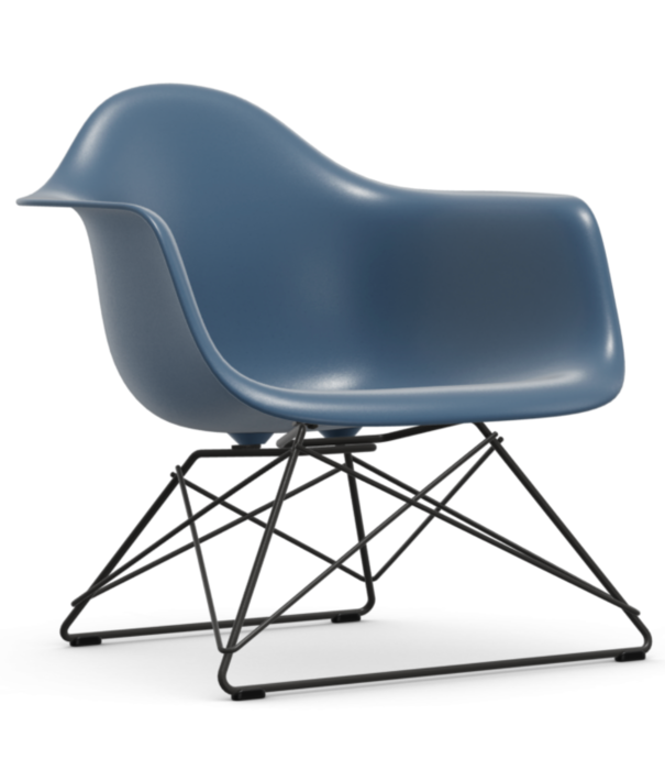Vitra  Vitra Eames LAR plastic lounge stoel, basic dark onderstel