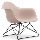 Vitra Eames LAR plastic lounge stoel, basic dark onderstel