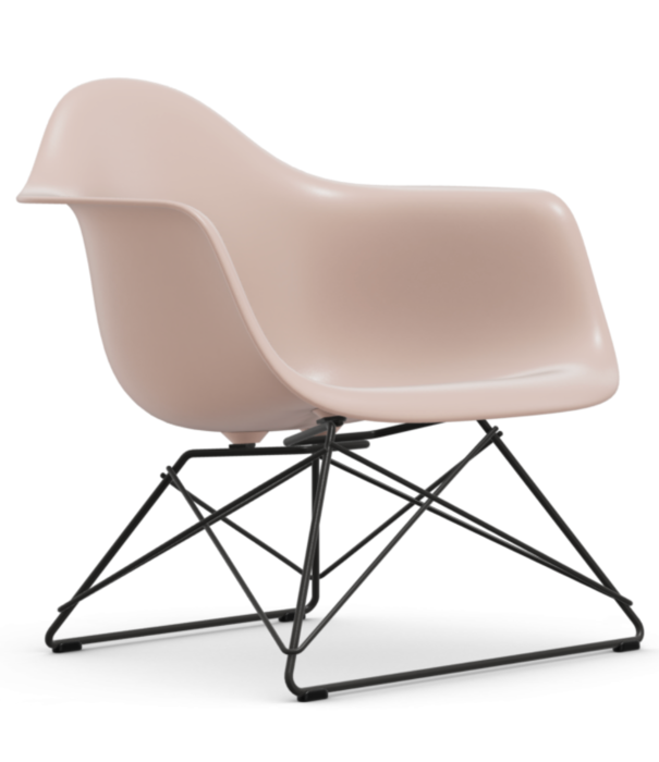 Vitra  Eames LAR Lounge Stoel met arm,  zwart onderstel