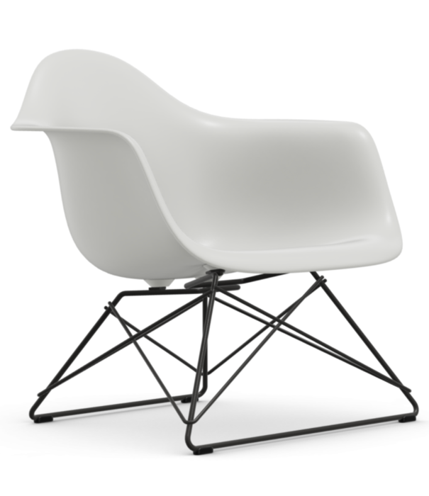 Vitra  Eames LAR Lounge Stoel met arm,  zwart onderstel
