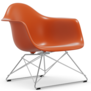 Vitra Eames LAR plastic lounge chair, chrome base