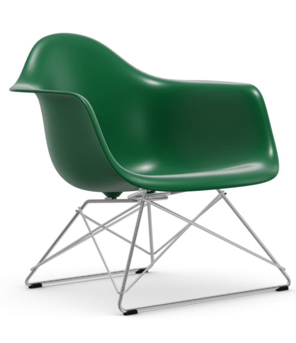 Vitra  Vitra Eames LAR plastic lounge stoel, chrome onderstel