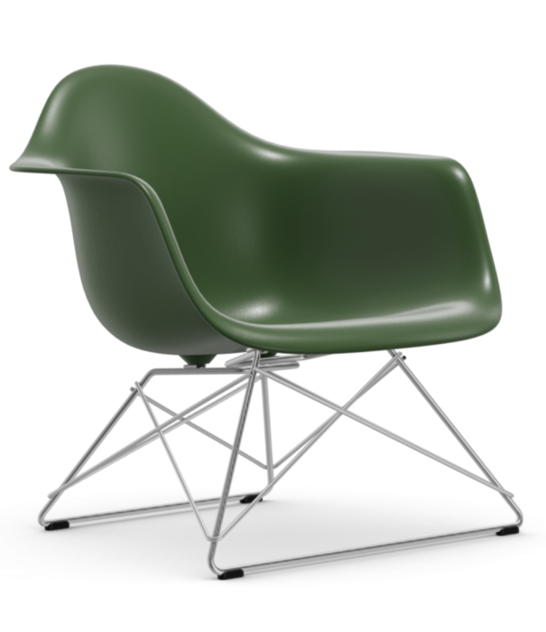 Vitra  Vitra - Eames Plastic Armchair RE LAR, voet chroom