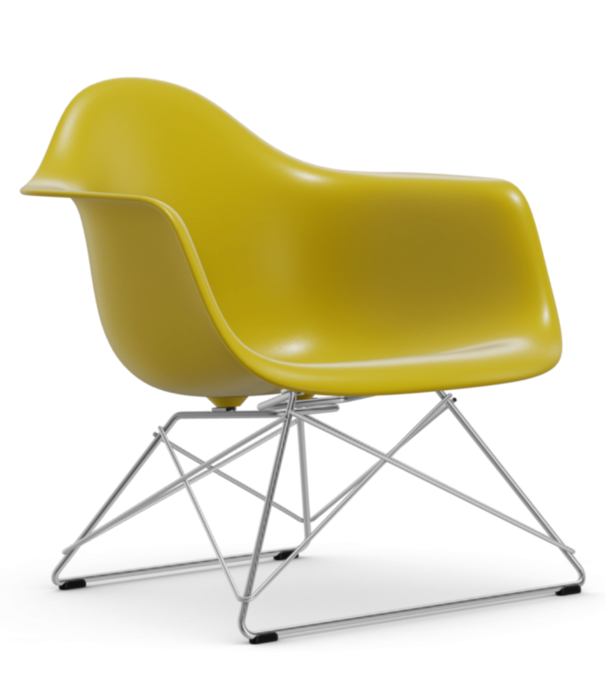 Vitra  Vitra Eames LAR plastic lounge stoel, chrome onderstel