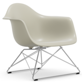 Vitra Eames LAR plastic lounge stoel, chroom onderstel