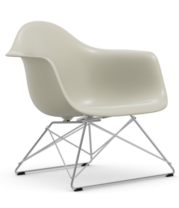 Vitra  Vitra Eames LAR plastic lounge stoel, chroom onderstel