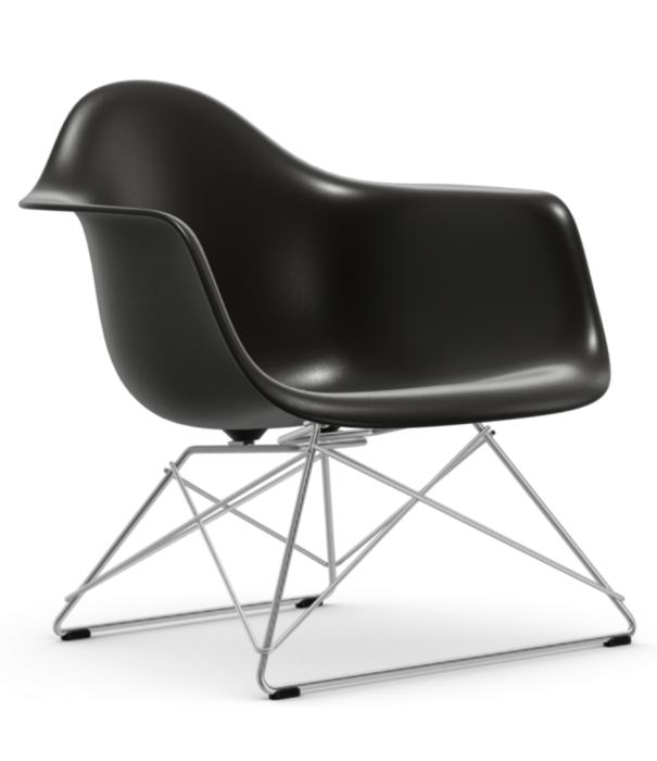 Vitra  Eames LAR Lounge Stoel met arm,  chrome onderstel