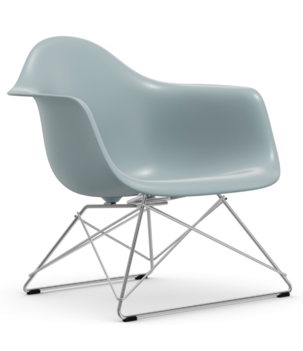 Vitra  Vitra Eames LAR plastic lounge stoel, chroom onderstel