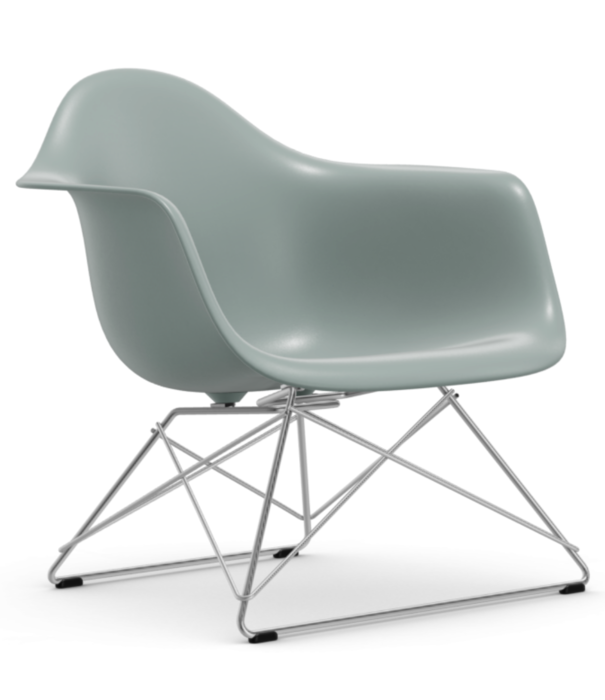 Vitra  Vitra Eames LAR plastic lounge stoel, chroom onderstel