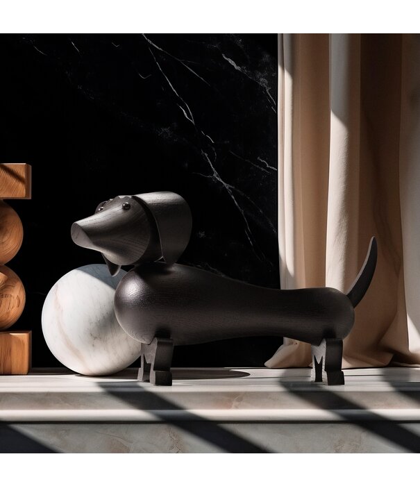 Kay Bojesen  Kay Bojesen - Dog black oak, limited edition