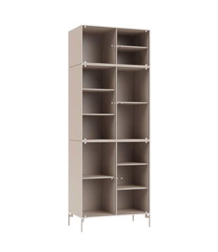 Ripple 4 Vitrine Cabinet with legs