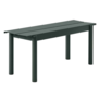 Muuto Outdoor - Linear Steel Bench dark green L110