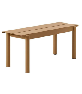 Muuto Linear Steel Bench burnt orange 110cm
