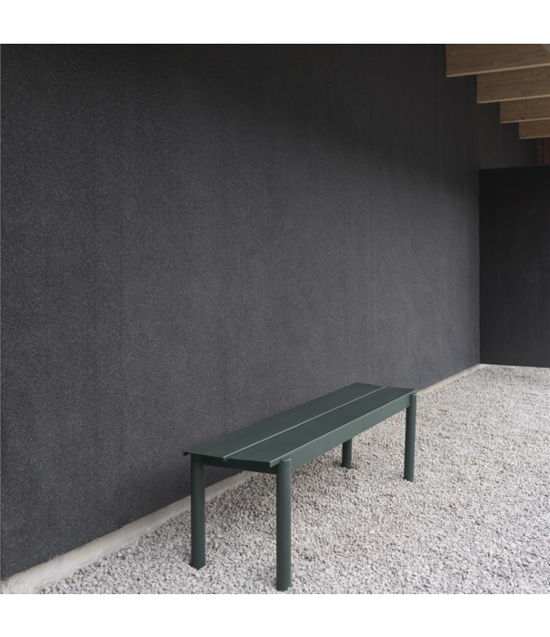 Muuto  Muuto Outdoor - Linear Steel Bench dark green L110