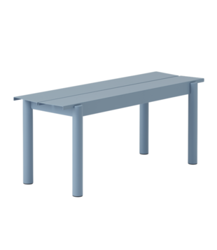 Muuto Linear Steel Bench pale blue 110cm