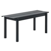 Muuto Outdoor - Linear Steel Bench anthracite black L110