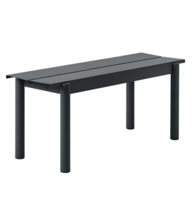 Linear Steel Bank anthracite 110cm