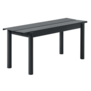 Muuto Outdoor - Linear Steel Bank anthracite black L110