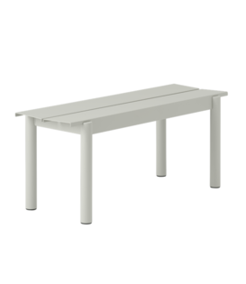 Linear Steel Bank grey 110cm